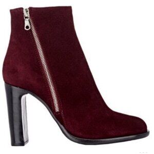 Rag & Bone Burgundy Suede Boots Size 8 (includes Dust Bag)